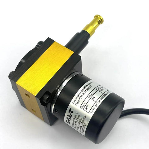 1000mm Draw Wire Encoder With 24V DC Supply And 0 To 5K Ohm Output, Pro Grade High Precision Linear Position Sensor