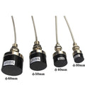 Various sizes of Eddy Current Displacement Sensor IP67 No-Contact Probe With 2mm Gap And 4-20 mA Output, stainless steel transducers.