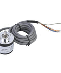 5 To 26V DC Incremental Rotary Encoder With 38mm Diameter NPN Open Collector Output ABZ 3 Phase General Purpose Encoder With 2m Wiring Cable