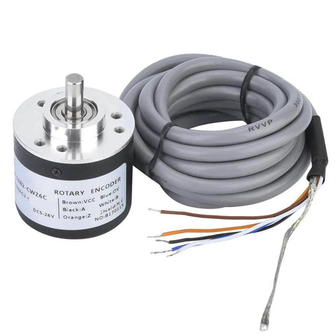 Incremental Encoder With Quick Response Internal ASIC System Wide Voltage 5 To 26 Volts 38 Millimeter Diameter 1024 PPR