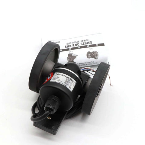 Autonics ENC 1 2 T 24 Incremental Rotary Encoder with manuals, industrial-grade
