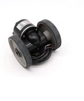 Autonics ENC 1 2 T 24 Incremental Rotary Encoder with wiring, 100 pulses, black housing, built for industrial use, cables visible