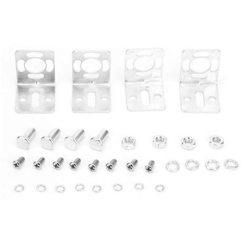 Mounting brackets and screws for Heavy Duty Pro Grade Light Curtain Sensor Switch 24V DC NPN NC With Infrared Photoelectric Safety Grating.