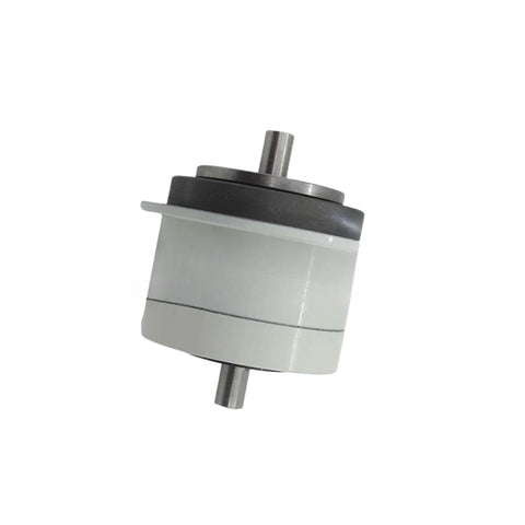 Heavy Duty Biaxial Magnetic Particle Brake with 0.5 to 5 Nm Torque Range, durable construction for industrial equipment, smooth performance.