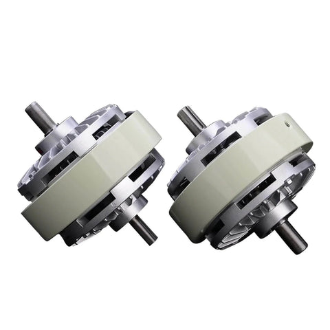 Heavy Duty Magnetic Particle Clutch 10Kg Rating 100Nm Dual Axle With FL100A-1 Magnetic Powder Clutch for Industrial Machines