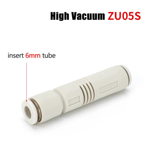 Pro Grade Pneumatic Ejector Vacuum System For Industrial Automation Air Suction Device, showing ZU05S model with 6mm tube insertion