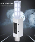 Beast Mode Performance Pneumatic Vacuum Generator Ejector Pump For Industrial Use CV 25HS aluminum body in front view
