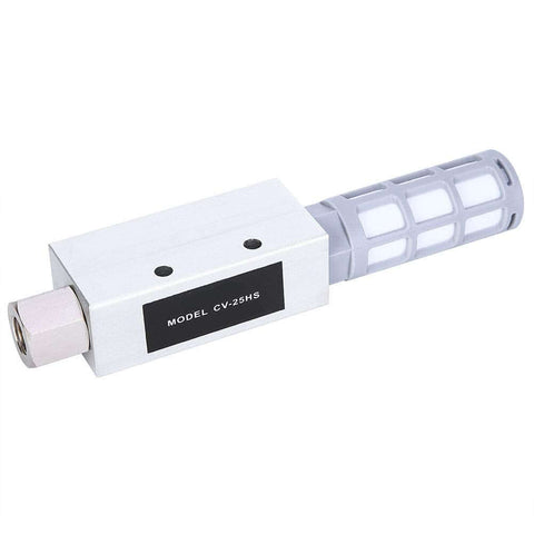 Beast Mode Performance Pneumatic Vacuum Generator Ejector Pump For Industrial Use CV 25HS aluminum alloy body, side view.