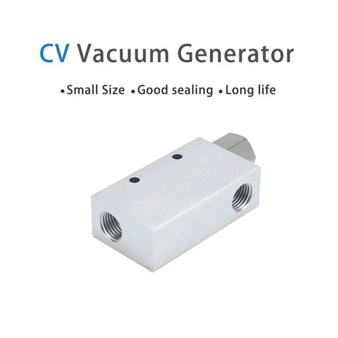 Vacuum Generator CV10HS Series For Industrial Pneumatic Systems with High Negative Pressure Venturi Exhaust Ejector shown at angle