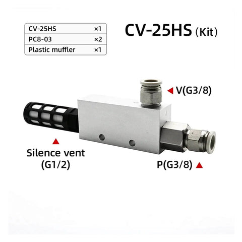 Heavy Duty Pneumatic Vacuum Generator For Industrial Automation With Air Exhaust Ejector And Negative Pressure Control Valve kit
