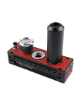 VTM301-DN Multipole Pneumatic Vacuum Pump with gauge, rose red finish, compact design for industrial use in automated lines