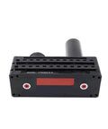 Front view of VTM301-DN Multipole Pneumatic Vacuum Pump with High Vacuum Multistage Generator, rose red finish, industrial use