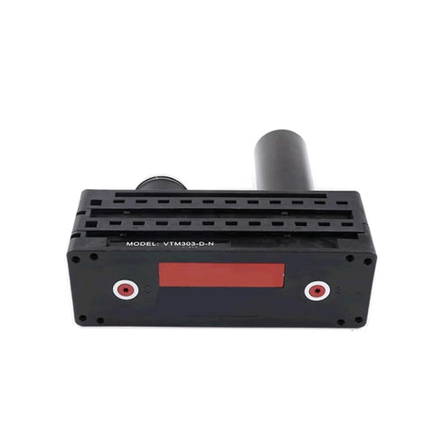 Front view of VTM301-DN Multipole Pneumatic Vacuum Pump with High Vacuum Multistage Generator, rose red finish, industrial use
