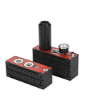 VTM301-DN Multipole Pneumatic Vacuum Pump in rose red finish, compact design for industrial use, showing high vacuum multistage generator.
