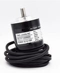 Absolute Rotary Encoder TRD-J1000-RZ Position Sensor For Industrial Machinery with Color J200, shown with wiring and label.