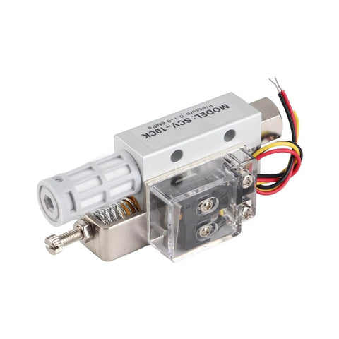 SCV 10CK Pneumatic Vacuum Ejector Generator with PR1/4 female thread for industrial automation, compact structure, cables visible
