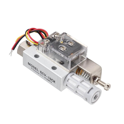 SCV 10CK Pneumatic Vacuum Ejector Generator With PR1/4 Female Thread for Industrial Automation and Electronics, side view