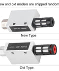 Heavy Duty Pneumatic Vacuum Generator Ejector CV 10 HS with aluminum alloy, new and old models side by side.