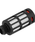 Heavy Duty Pneumatic Vacuum Generator Ejector CV 10 HS showing black aluminum alloy casing and air exhaust filter