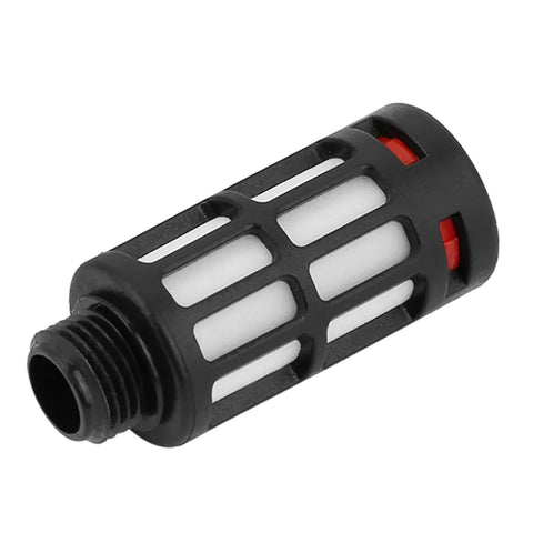 Heavy Duty Pneumatic Vacuum Generator Ejector CV 10 HS showing black aluminum alloy casing and air exhaust filter