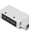 Vacuum Generator And Pneumatic Exhaust Ejector CV-15HS, aluminum alloy, compact design, side view showing connection port and model label.