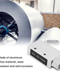 Vacuum Generator And Pneumatic Exhaust Ejector CV-15HS, aluminum alloy, wear resistant, pictured with industrial metal roll