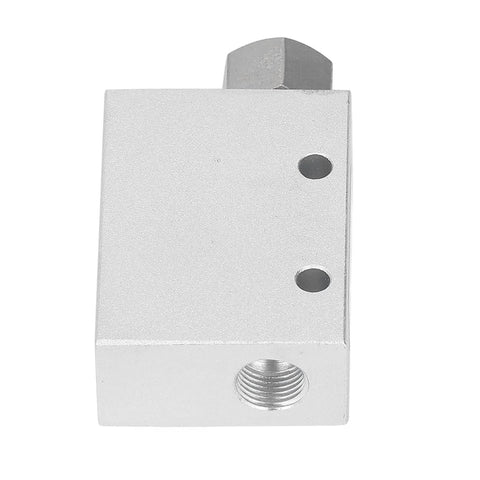 Front view of Industrial Vacuum Generator with Pneumatic Exhaust Air Ejector Fitting Aluminum Alloy High Flow Valve for Automation