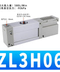Multi Stage Vacuum Generator With High Flow Negative Pressure System And No-Fuss Energy Saving Design, ZL3H06 model shown.