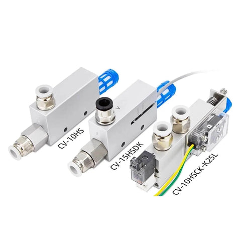 Heavy Duty Industrial Vacuum Generator CV Series With High Negative Venturi Air Exhaust Ejector models CV-10HS, CV-15HSDK, CV-25L