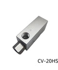 Pressure Controlled Vacuum Generator Valve For Industrial Pneumatics CV-20HS with durable aluminum body, side view