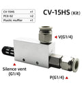 Industrial Vacuum Generator For Automation Systems With Air Exhaust Ejector And Negative Pressure Control Valve, G1/4 fittings