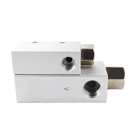 Close-up of Vacuum Generator Valve Kit With CV Series Venturi Air Exhaust Ejectors CV-10HS CV-15HS CV-20HS And CV-25HS