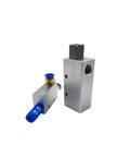 Heavy Duty Venturi Vacuum System for Industrial Automation with Pneumatic Vacuum Extraction, air exhaust ejectors, shown detached