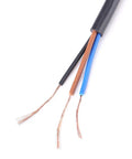 Close-up of wires from Infrared Photoelectric Sensor Switch, 3 Wire PNP, 6-36V DC Compatible, Industrial Automation Grade