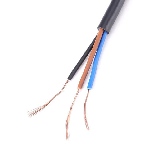 Close-up of wires from Infrared Photoelectric Sensor Switch, 3 Wire PNP, 6-36V DC Compatible, Industrial Automation Grade