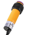 Infrared Photoelectric Sensor Switch, 3 Wire PNP, 6-36V DC Compatible, yellow industrial automation sensor for conveyor belts