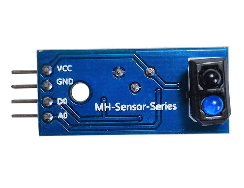 Infrared Reflective Photoelectric Sensor Switch Module 3.3V To 5V with TCRT5000, DIY Robotics, PCB view