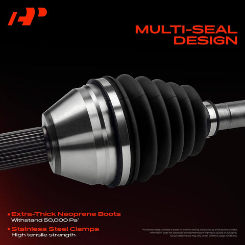 Front Left CV Axle Shaft Assembly For Jeep Grand Cherokee 2005 To 2010 And Commander 2006 To 2010 4WD Without Limited Slip Differential Replacement