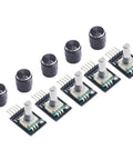 Five Pack 360 Degree Rotary Encoder Module KY-040 Sensor Development Board With Push Button for Arduino projects display