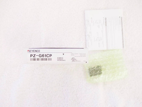Keyence Photoelectric Sensor PZG61CP packaging with bubble wrap and manual, high-precision for automation systems