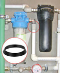 20 Piece Kitchen Sink Drain Gasket Seal Ring Set For 1.2 To 1.4 Inch Slip Joint Washers shown in plumbing setup