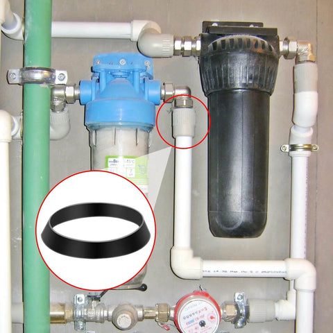 20 Piece Kitchen Sink Drain Gasket Seal Ring Set For 1.2 To 1.4 Inch Slip Joint Washers shown in plumbing setup