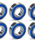 Six-pack of 6205-2RS spindle bearings OEM replacement for Kubota 08101-06205 08141-06205 70060-00129 BX2200 Exmark, sealed design