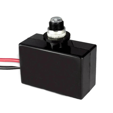 LED Photoelectric Switch Dusk To Dawn Replacement Part SNR 500RY in durable plastic DOS shell, side view