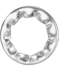 M6 Internal Tooth Serrated Locking Washers Set 20 Pcs Made From 304 Stainless Steel Silver Finish visible close-up