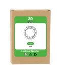 M6 Internal Tooth Serrated Locking Washers Set 20 Pcs Made From 304 Stainless Steel Silver Finish packaging box