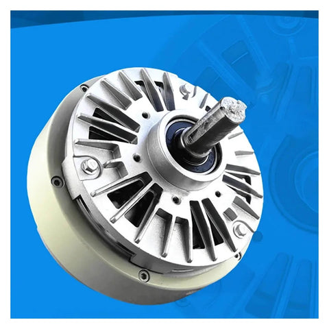 Front view of Magnetic Particle Clutch And Magnetic Powder Brake System for Two Axis Machines FL6S-1 and FL12S-1, silver metal finish