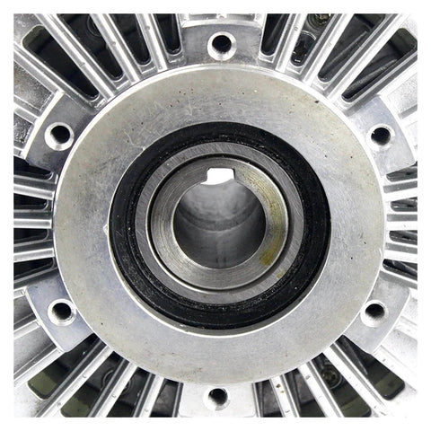 Front view of 100N Magnetic Particle Clutch With Hollow Spindle For Printing Machines, showcasing central hollow spindle design.