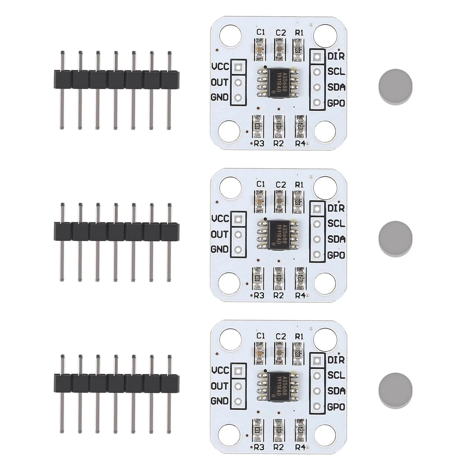 Magnetic Encoder Module Kit 3 Pack High Precision