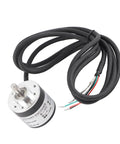 Magnetic Incremental Rotary Encoder With 600 PPR, 6mm Shaft, AB Output, NPN Open Collector for Robotics and Automation
